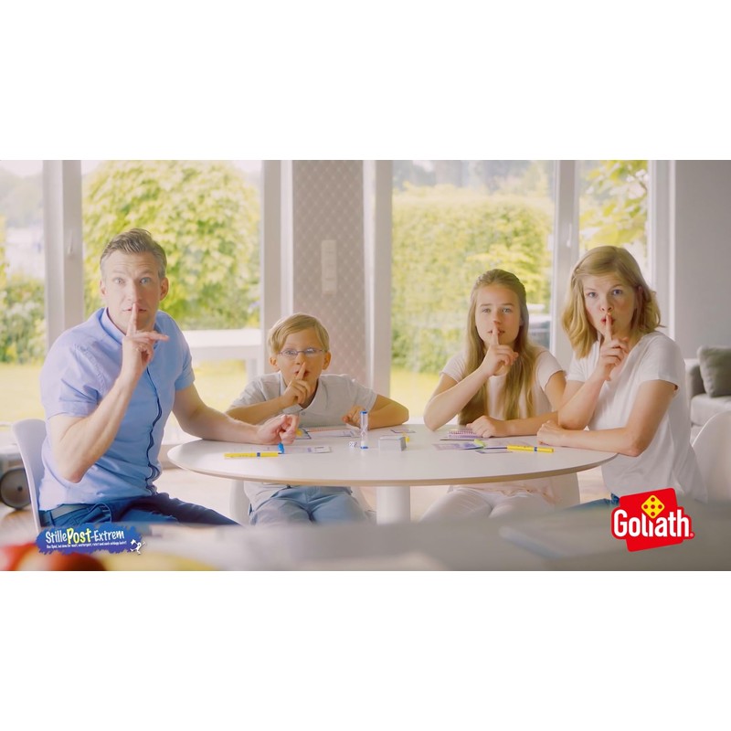 Goliath Stille Post Extrem. Brettspiel für Kinder ab 8 Jahren.