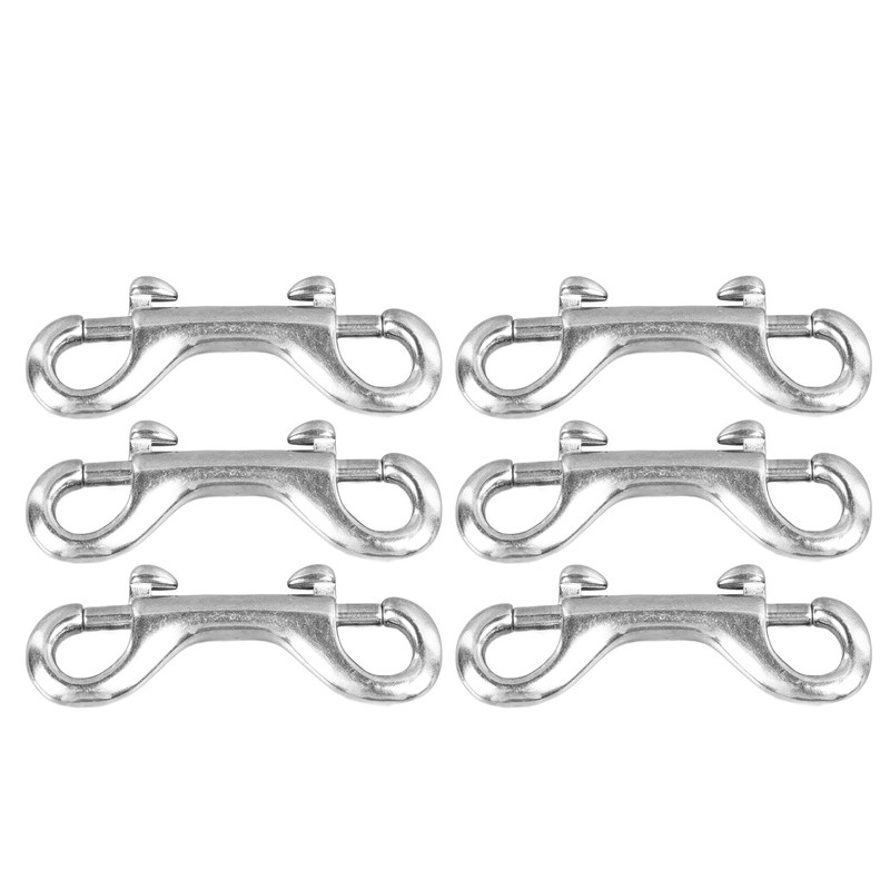 6Pcs Double End Snap Hook Stainless Steel Multifunctional Double Ended