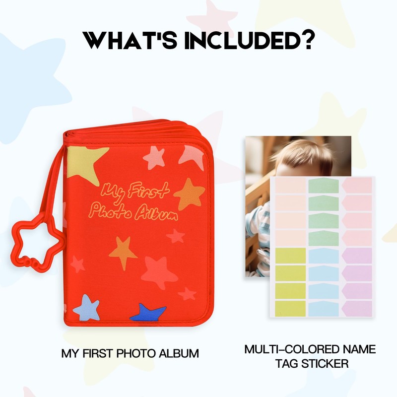 My First Baby Photo Album, 21 4x6 Photos, Soft Cloth,