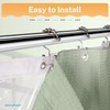 River Dream 3 in 1 Shower Curtain Set, Waffle Fabric