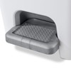 Sterilite 2.7 Gallon Rectangular StepOn Wastebasket, Small, White lid and