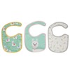 3Pcs Insular Baby Cotton Bibs Cotton Cartoon Print Pattern Eating
