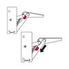 Gedotec Spring Hinge for High Cabinet Doors, Cupboard, Kitchen Cabinet