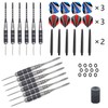 WINSDART ADKX Steel Tip Darts 12 Pack Set with Nonslip