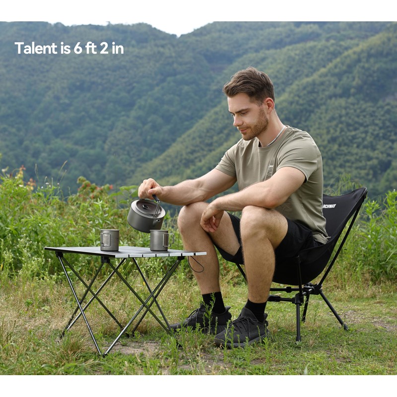 MARCHWAY Lightweight Folding Camping Chair, Portable Foldable Compact for Outdoor