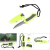 KEEP DIVING Stainless Steel Professional Scuba Fixed Blade Knife Yellow