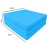 Danfuton Turquoise Trifold Foam Bed, Shikibuton, FoldableOttoma