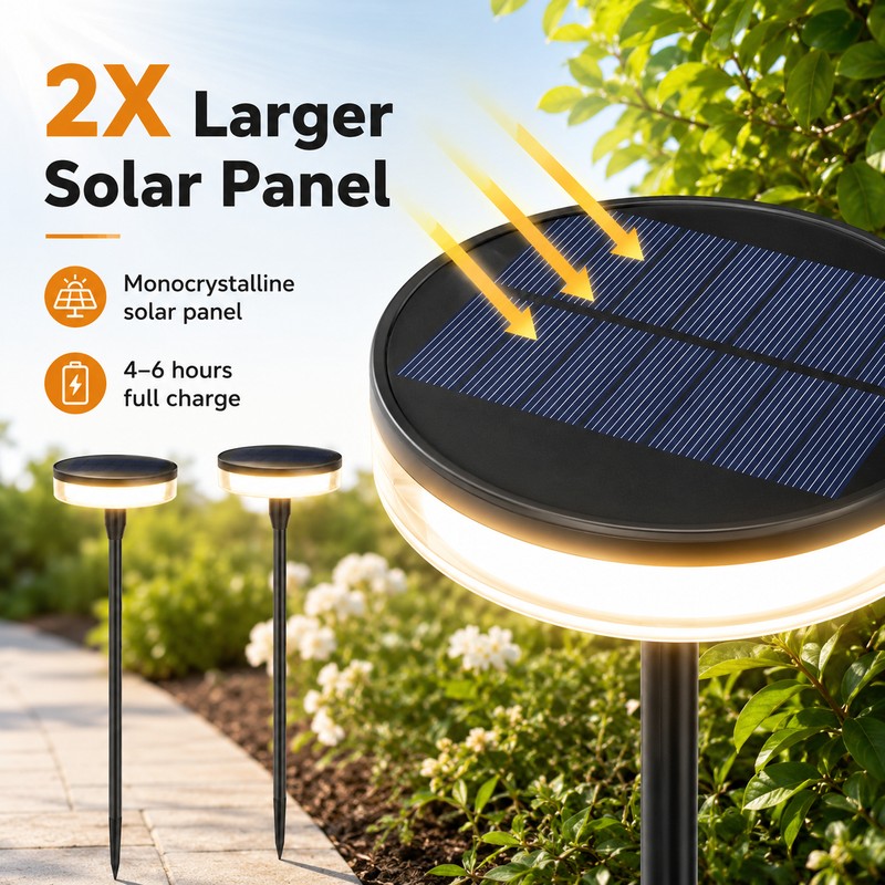 Solar Swaying Pathway Lights for Outdoor Decor – 2-Pack IP65