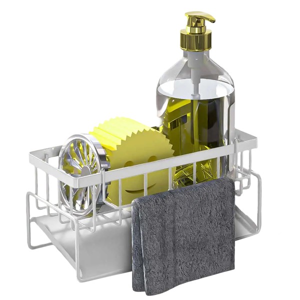 Epritliber Sponge Holder for Kitchen Sink, Sink Caddy Organizer,Kitchen Essentials