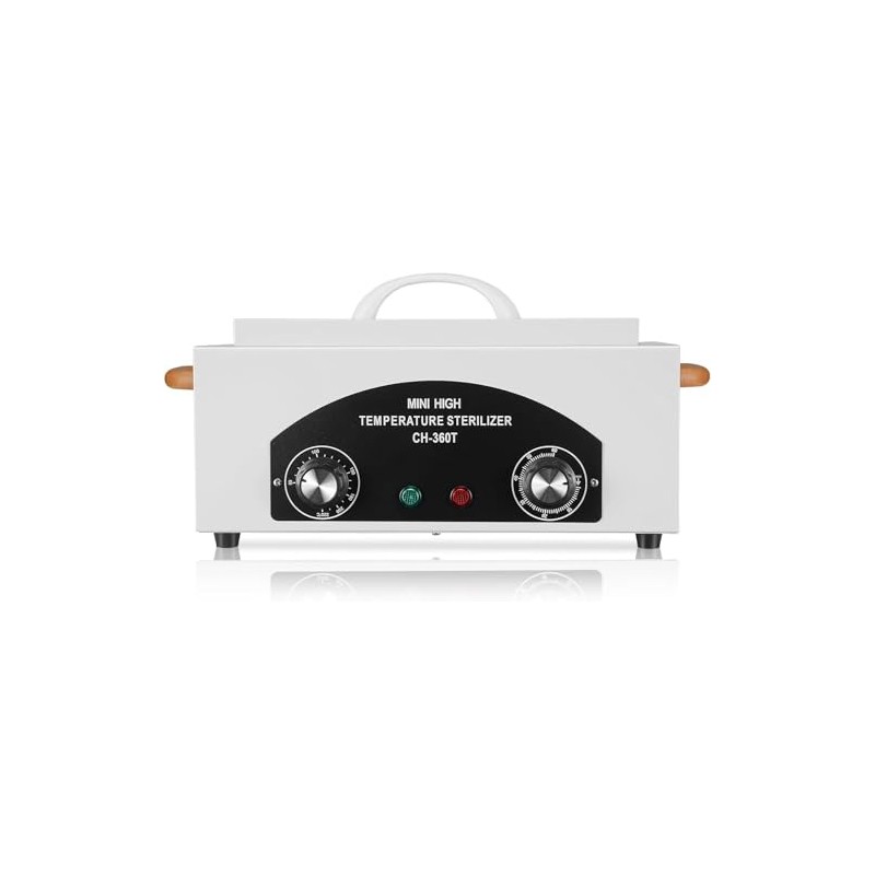 Mini High Temperature Sterilizer, Professional Sterilizer with Dual Control Dials,