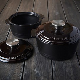 Laciete Gempot Safe Bottom Crack-Free Earthen Pot 18cm / 라씨에뜨 젬팟 안심바닥 무균열 뚝배기 18cm