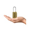 Combination padlock, suitcase lock, 4 digits, weatherproof, time lock, locker