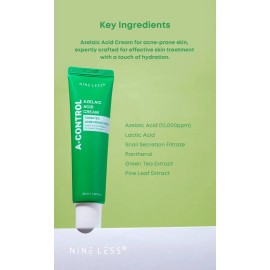 Nine Less Crema Hidratante A-control De cido Azelaico 50ml Momento De Aplicacin Danoche Tipo De Piel Todo Tipo De Piel                                