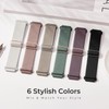 6 Pack 20mm Stretchy Watch Bands Compatible with Garmin Vivoactive
