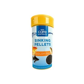 Aqua Care Sinking Pellets Goldfish 140g - High Nutritional Value, Promotes Growth, Easy to Digest, Good Health, Suitable for Aquarium & Pond, Fish Food