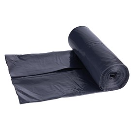 DONAU ECO 22021442-05 Bin Liners 160 L Strong / 10 Bin Bags / 1 Roll / Bin Bag / Rubbish Bag / Rubbish Bag / Blue Angel Certified / 100% Recycled Material (LDPE) / Black