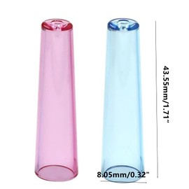 Selxran 10 Pcs Plastic Pencil Caps, Pencil Tip Protectors & Extenders, Random Colors including Transparent