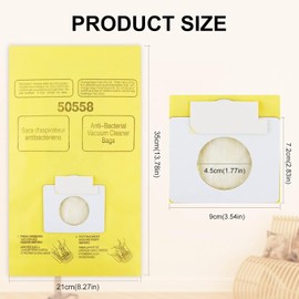 10 Pack 50403 Vacuum Bags Compatible with Kenmore Canister Type C/Q 5055, 50555, 50557, 50558 and Type C-5, C-18, 53292, 200 Series, 400 Series, 600 Series, 700 Series, 800 Series Vacuum Dust bag