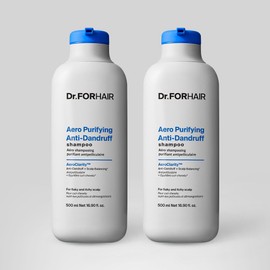 Dr.FORHAIR Aero Purifying Anti-Dandruff Shampoo 2-Pack Set (500ml x2) - Scalp Clarifying Dandruff Control Shampoo Bundle