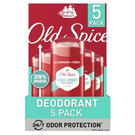 Old Spice Pure Sport High Endurance Deodorant, 3oz - 5 Pack
