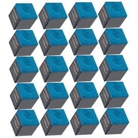SUPVOX 24Pcs Billiard Cue Chalk A Grade Blue Pool Stick Chalk for Precision Shots Non Clumping Billiard Accessories for Enhanced Friction Hit Rate