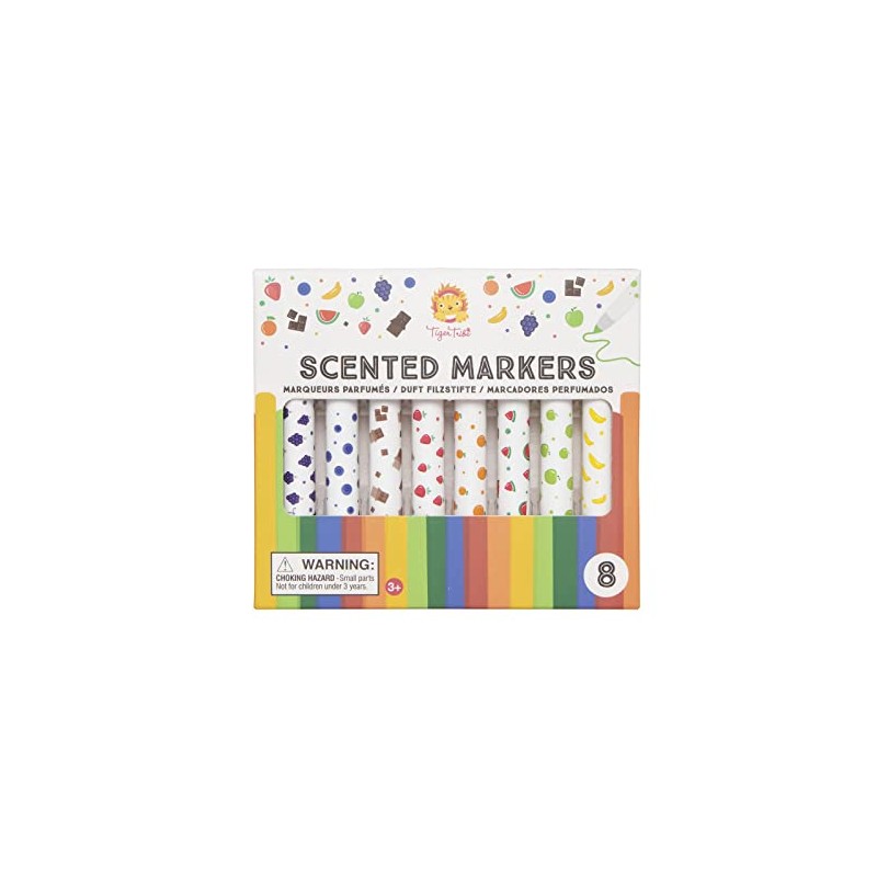 Tiger Tribe Scented Kids Marker Pens - 8 Pens