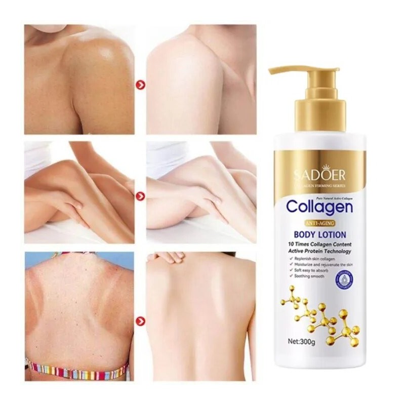 Collagen Whitening Body Lotion Losyen Pemutih Moisturizing Firming Skin Pemutih