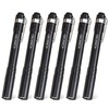 FASTPRO 6-Pack Pen Light, Aluminum LED Penlights, Black