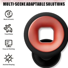 Artevive Moto Earplugs - 27 db, Ultra-Comfy Reusable Noise-Reducing Earplugs for Sleep, Focus, Super Soft Reusable, Reduce Wind Noise (Black & White, One Size)