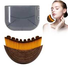 Lymphatic Contour Face Brush, Lymphatische Kontur Gesichtsbürste, für Gesicht, Kinn und Jawline Sculpting, trockene Bürstengesichtsbürste, Ergonomisches Lymphdrainage Massage Trockenbürste