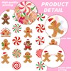 Christmas Gingerbread Theme Decorations Gingerbread Garlands 8PCS Xmas Party Decorations