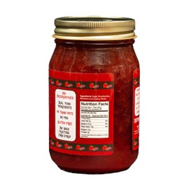 Green Jay Gourmet Strawberry Rhubarb Jam - All-Natural Fruit Jam with Strawberries, Rhubarb & Lemon Juice - Vegan, Gluten-free Strawberry Jam - Contains No Preservatives - Made in USA - 20 Ounces