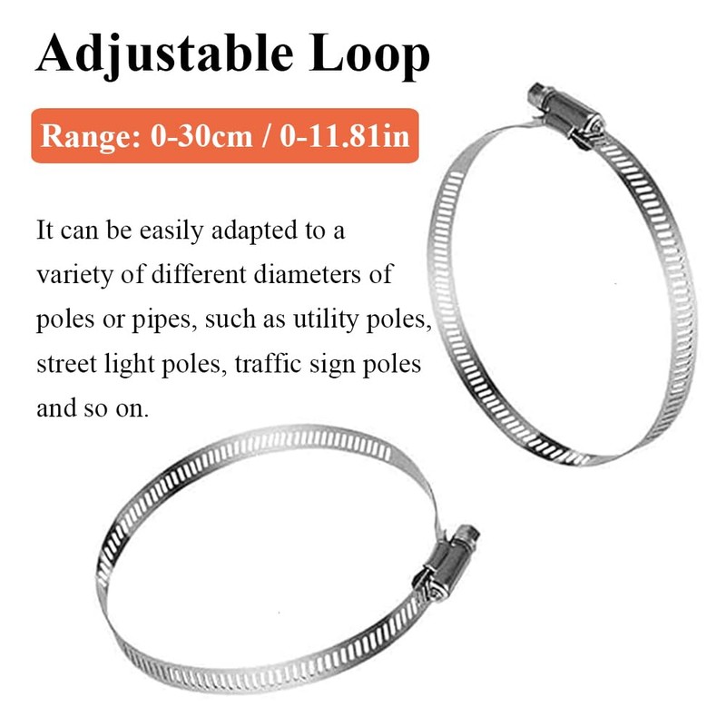 Stainless Steel Vertical Pole Mount, Electric Wire Pole Mounting Corner