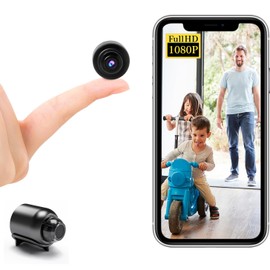Small Wireless WiFi Camera,HD1080P Battery Camera with Video Recording Live Feed,Baby Monitor,Nanny Camera,Pet Camera with Night Vision,Motion Detection,Cloud Storage for Security withiOS Android