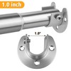 FIRJOY 2Pcs Heavy Duty Stainless Steel Closet Rod Bracket Holder