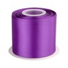 3" Inch Double Faced Satin Ribbon Purple Solid Polyester Craft Ribbon - 25 Yards Perfect for Gift Wrapping, Crafts, Wreath, Wedding Party Ceremony Decoration, Floral Arrangement, Sewing