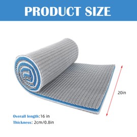 kingsea 8D Aquarium Filter Media, 20 x 16 in Aquarium Sponge Aquarium Foam for Fish Tank and Pond, Washable and Reusable Koi Pond Filter Pad Super Filtering Effect Fish Pond Filter Material