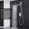 G-Promise All Metal Dual Shower Head Combo, 8 Inch Rainfall