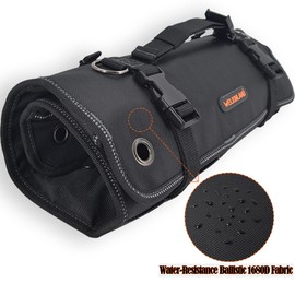 WELKINLAND 22-Pockets Wrench Tool Roll, 0.25-1.25" Wrench-Set Roll Holder Bag, Wrenches sleeve wrap, Wrenches pouch(Tools Are Not Included)