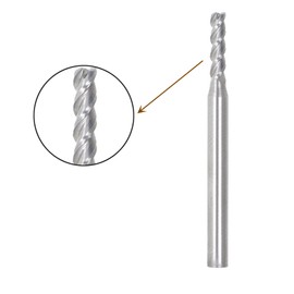 findmall 5Pcs 3/32 Inch Helix Carbide End Mill Tialn Coated 4 Flute 3/8 Inch Length of Cut Fit for Aluminum Cut Non-Ferrous Metal Upcut CNC Spiral Router Bit