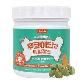 Keep Pet Puppy Fucoidan Jobs Nutritional Supplement, 250g, Comprehensive Nutrient, 1 Piece / 킵펫 강아지 말랑말랑 후코이단 잡스 영양제, 250g, 종합영양제, 1개