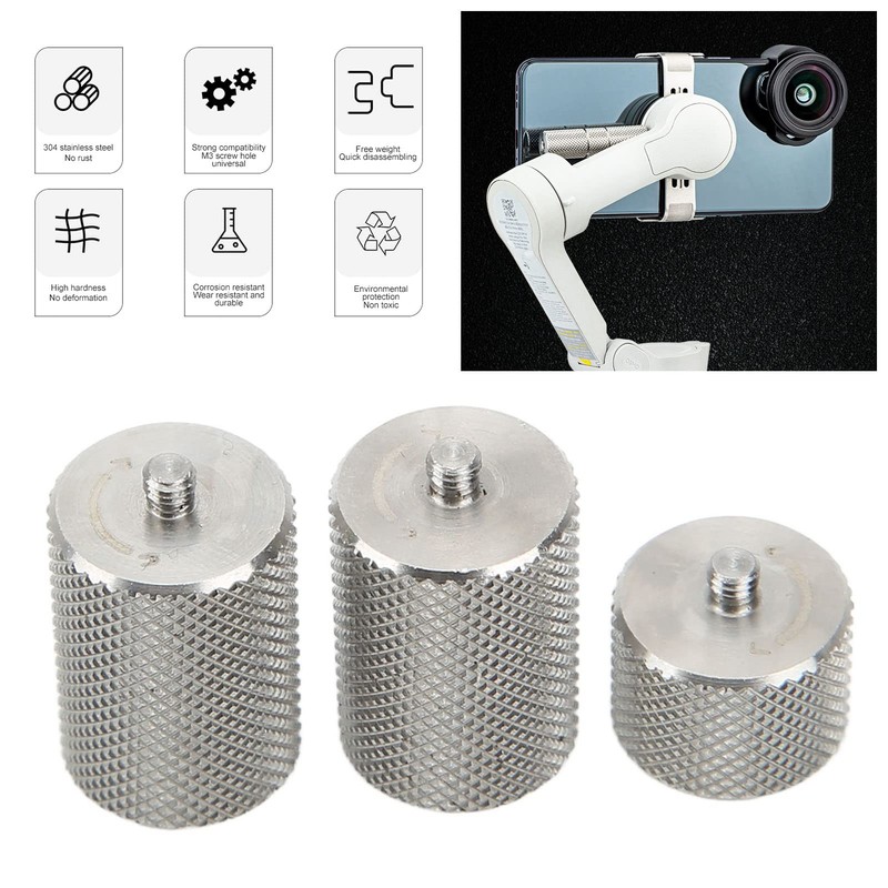 ASHATA Counterweights Phone Stabilizer 3 Piece Counterweight Counter for OM