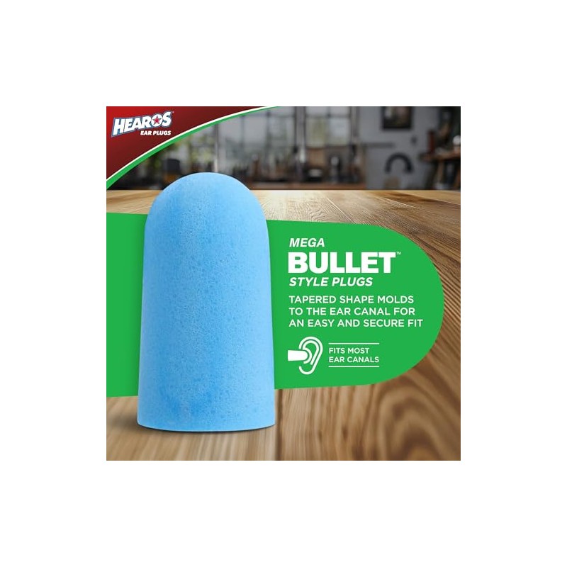 HEAROS Xtreme Protection Series Ear Plugs, Blue, 56 Pair
