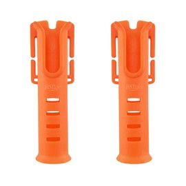 Charmoon Rod Holder for Lumbar Belt Portable Langan Fishing Fishing Belt Rod Stand 2pcs (Orange)