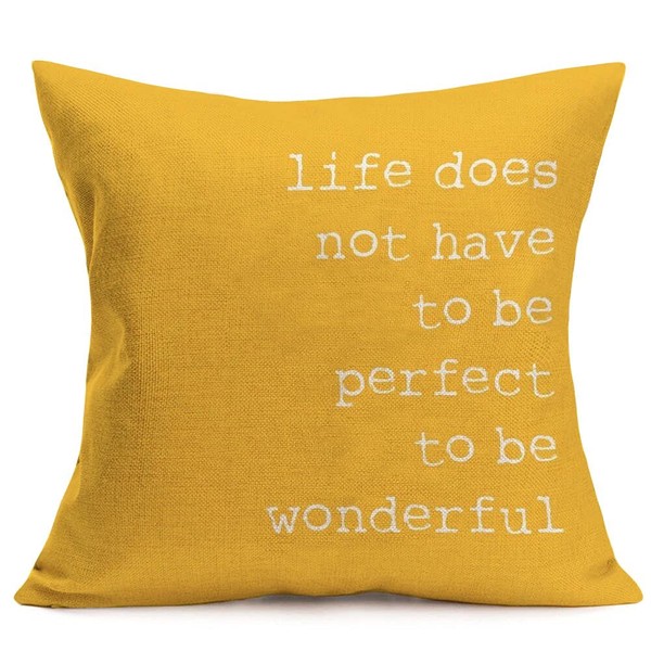 Xihomeli 18x18 Inch Throw Pillow Covers Life Does Not Have