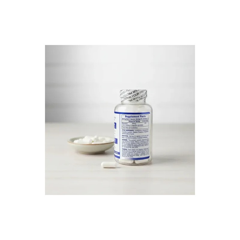 Magnesium Glycinate Hitech Glycinato Magnesio 120 Caps