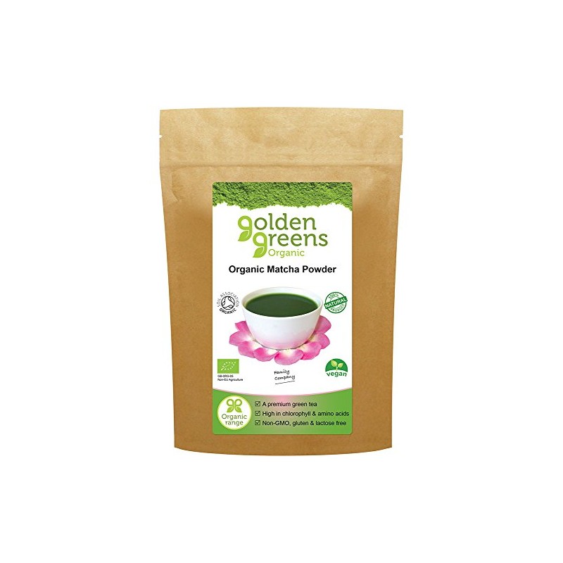 Golden Greens Organic Japanese Ceremonial Matcha Tea Powder, 50 g