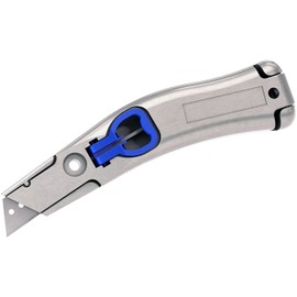 Bon Tool 15-500 Dolphin Knife Heavy Duty Anti Slip Utility Knife- Box Cutter with Holster, Ultra Sharp, Quick Blade Change Mechanism with Lock-Back Design