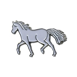 GBJUK White Horse Enamel Pin Badge Lapel Metal, Metal