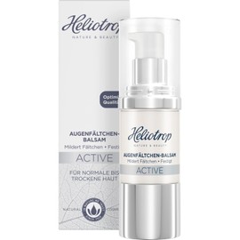 Heliotrop Moisturising Anti-Wrinkle Eye Cream for Normal to Dry Skin, Facial Care with Hyaluronic Acid and Algae Extract, Active Eye Wrinkle Balm, 1 x 20 ml